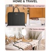 image:imageBAGSMART Travel Jewelry Organizer Case Portable Jewelry Roll Bag Tanglefree Necklace Storage Foldable Transparent Pockets for Earrings Rings Bracelet Travel Essentials BlackBlack