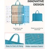 image:imageBAGSMART Travel Jewelry Organizer Case Portable Jewelry Roll Bag Tanglefree Necklace Storage Foldable Transparent Pockets for Earrings Rings Bracelet Travel Essentials BlackTeal