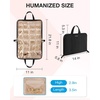 image:imageBAGSMART Travel Jewelry Organizer Case Portable Jewelry Roll Bag Tanglefree Necklace Storage Foldable Transparent Pockets for Earrings Rings Bracelet Travel Essentials BlackBlack