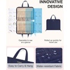 image:imageBAGSMART Travel Jewelry Organizer Case Portable Jewelry Roll Bag Tanglefree Necklace Storage Foldable Transparent Pockets for Earrings Rings Bracelet Travel Essentials BlackDark Blue
