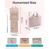 image:imageBAGSMART Travel Jewelry Organizer Case Portable Jewelry Roll Bag Tanglefree Necklace Storage Foldable Transparent Zipper Pockets for Rings Earrings Bracelet Travel Essentials BlackPink