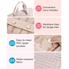 image:imageBAGSMART Travel Jewelry Organizer Case Portable Jewelry Roll Bag Tanglefree Necklace Storage Foldable Transparent Zipper Pockets for Rings Earrings Bracelet Travel Essentials BlackPink