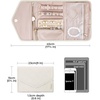 image:imageBAGSMART Travel Jewelry Organizer Roll Foldable Jewelry Case for JourneyRings Necklaces Bracelets Earrings Soft PinkBeige