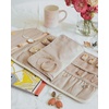 image:imageBAGSMART Travel Jewelry Organizer Roll Foldable Jewelry Case for JourneyRings Necklaces Bracelets Earrings Soft PinkBeige