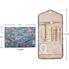 image:imageBAGSMART Travel Jewelry Organizer Roll Foldable Jewelry Case for JourneyRings Necklaces Bracelets Earrings Soft PinkFlower Bird