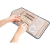 image:imageBAGSMART Travel Jewelry Organizer Roll Foldable Jewelry Case for JourneyRings Necklaces Bracelets Earrings Soft PinkFlower Bird