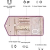 image:imageBAGSMART Travel Jewelry Organizer Roll Foldable Jewelry Case for JourneyRings Necklaces Bracelets Earrings Soft PinkPurple