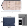 image:imageBAGSMART Travel Jewelry Organizer Roll Foldable Jewelry Case for JourneyRings Necklaces Bracelets Earrings Soft PinkSmokey Blue