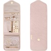 image:imageBAGSMART Travel Jewelry Organizer Roll Foldable Jewelry Case for JourneyRings Necklaces Bracelets Earrings Soft PinkSoft Pink