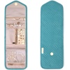 image:imageBAGSMART Travel Jewelry Organizer Roll Foldable Jewelry Case for JourneyRings Necklaces Bracelets Earrings Soft PinkTeal