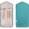 image:imageBAGSMART Travel Jewelry Organizer Roll Foldable Jewelry Case for JourneyRings Necklaces Bracelets Earrings Soft PinkTeal