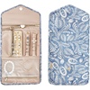 image:imageBAGSMART Travel Jewelry Organizer Roll Foldable Jewelry Case for JourneyRings Necklaces Bracelets Earrings Soft PinkWhite Leaf