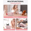 image:imageBAGSMART Travel Makeup Bag Cosmetic Bag Small Make Up Organizer CaseWideopen Pouch for Women Purse for Toiletries Accessories BrushesLarge BeigeA1 Layer Pink