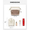 image:imageBAGSMART Travel Makeup Bag Cosmetic Bag Small Make Up Organizer CaseWideopen Pouch for Women Purse for Toiletries Accessories BrushesLarge BeigeD1 Layer Beige
