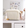 image:imageBAGSMART Travel Makeup Bag Cosmetic Bag Small Make Up Organizer CaseWideopen Pouch for Women Purse for Toiletries Accessories BrushesLarge BeigeD1 Layer Beige