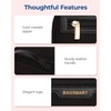 image:imageBAGSMART Travel Makeup Bag Make Up Bag with Multiple Compartments for Organizer Durable amp Compact Cosmetic Organizer for Women for Travel Accessories BeigeBlack