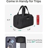 image:imageBAGSMART Travel Toiletry Bag Crush Toiletry Bag for Women Wideopen Puffy Toiletry Bags for Traveling Large Travel Cosmetic Makeup Bag Organizer for AccessoriesToiletrie BlueCherry Red
