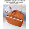 image:imageBAGSMART Travel Toiletry Bag Crush Toiletry Bag for Women Wideopen Puffy Toiletry Bags for Traveling Large Travel Cosmetic Makeup Bag Organizer for AccessoriesToiletrie BluefSandstore Brown