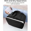 image:imageBAGSMART Travel Toiletry Bag Crush Toiletry Bag for Women Wideopen Puffy Toiletry Bags for Traveling Large Travel Cosmetic Makeup Bag Organizer for AccessoriesToiletrie BluehBright Red