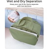 image:imageBAGSMART Travel Toiletry Bag Crush Toiletry Bag for Women Wideopen Puffy Toiletry Bags for Traveling Large Travel Cosmetic Makeup Bag Organizer for AccessoriesToiletrie BlueeArmy Green