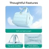 image:imageBAGSMART Travel Toiletry Bag Crush Toiletry Bag for Women Wideopen Puffy Toiletry Bags for Traveling Large Travel Cosmetic Makeup Bag Organizer for AccessoriesToiletrie BluedBlue
