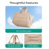 image:imageBAGSMART Travel Toiletry Bag Crush Toiletry Bag for Women Wideopen Puffy Toiletry Bags for Traveling Large Travel Cosmetic Makeup Bag Organizer for AccessoriesToiletrie BluegKhaki