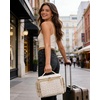 image:imageBAGSMART Travel Toiletry Bag Large Wideopen Travel Bag for Toiletries Makeup Cosmetic Travel Bag with HandleBlackNavy