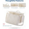 image:imageBAGSMART Travel Toiletry Bag Large Wideopen Travel Bag for Toiletries Makeup Cosmetic Travel Bag with HandleBlackPink