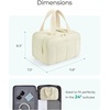 image:imageBAGSMART Travel Toiletry Bag Puffy Large Toiletry Bag for Women Lightweight Cosmetic Makeup Bag Organizer with Handle for Traveling Accessories Essentials Toiletries BlackCoffee