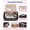image:imageBAGSMART Travel Toiletry Bag for Women Cosmetic Bag Makeup Bag Organizer with Handle Travel Bag for Toiletries Travel Accessories Full Sized ContainerBlack