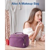 image:imageBAGSMART Travel Toiletry Bag for Women Cosmetic Bag Makeup Bag Organizer with Handle Travel Bag for Toiletries Travel Accessories Full Sized ContainerPurple