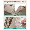 image:imageBAGSMART Travel Toiletry Bag for Women Puffy Hanging Toiletry Bag with Hook Waterresistant Toiletry Organizer for Full Sized Toiletries BlackCoffee Brown