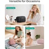 image:imageBAGSMART Travel Toiletry Bag for Women Wideopen Makeup Bag Organizer Puffy Make Up Case Large Capacity Cosmetic Organizer for Women for Travel Essentials Toiletries Accessories BottlesBlackBlack