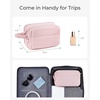 image:imageBAGSMART Travel Toiletry Bag for Women Wideopen Makeup Bag Organizer Puffy Make Up Case Large Capacity Cosmetic Organizer for Women for Travel Essentials Toiletries Accessories BottlesBlackLight Pink