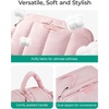 image:imageBAGSMART Travel Toiletry Bag for Women Wideopen Makeup Bag Organizer Puffy Make Up Case Large Capacity Cosmetic Organizer for Women for Travel Essentials Toiletries Accessories BottlesBlackBlack