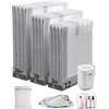 image:imageBAGSMART Travel Vacuum Bags with Rechargeable Electric Pump 18PC Kit  Wireless Pump Bonus Shoe Laundry amp Toiletry Bags Reclaim 80 luggage space Ideal for suitcase packing travel amp homeGray