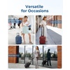 image:imageBAGSMART Underseat Carry On Luggage Airline approved16inch Small Underseater Softside Travel Suitcase with Wheels Lightweight Overnight Rolling Carryon Luggage for Women Men WeekenderBlackRed