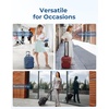 image:imageBAGSMART Underseat Carry On Luggage Airline approved16inch Small Underseater Softside Travel Suitcase with Wheels Lightweight Overnight Rolling Carryon Luggage for Women Men WeekenderBlackBrown