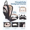 image:imageBAGSMART Underseat Carry On Luggage Airline approved16inch Small Underseater Softside Travel Suitcase with Wheels Lightweight Overnight Rolling Carryon Luggage for Women Men WeekenderBlackBlack