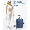 image:imageBAGSMART Underseat Carry On Luggage Airline approved16inch Small Underseater Softside Travel Suitcase with Wheels Lightweight Overnight Rolling Carryon Luggage for Women Men WeekenderBlackBlue