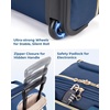 image:imageBAGSMART Underseat Carry On Luggage Airline approved16inch Small Underseater Softside Travel Suitcase with Wheels Lightweight Overnight Rolling Carryon Luggage for Women Men WeekenderBlackBlue
