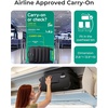 image:imageBAGSMART Underseat Carry on Luggage with Wheels Soft Small Travel Luggage with PVC WetDry Pockets Lightweight Soft Personal Item Suitcase for Short TripCamerBlack