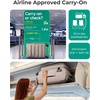 image:imageBAGSMART Underseat Carry on Luggage with Wheels Soft Small Travel Luggage with PVC WetDry Pockets Lightweight Soft Personal Item Suitcase for Short TripCamerCamel