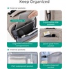 image:imageBAGSMART Underseat Carry on Luggage with Wheels Soft Small Travel Luggage with PVC WetDry Pockets Lightweight Soft Personal Item Suitcase for Short TripCamerCamel
