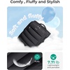 image:imageBAGSMART Underseat Carry on Luggage with Wheels Soft Small Travel Luggage with PVC WetDry Pockets Lightweight Soft Personal Item Suitcase for Short TripCamerBlack