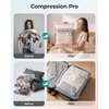image:imageBAGSMART Vacuum Seal Storage Bags for Clothing Travel 18 Pack Travel Essentials Bundle includes Laundry Bag amp Waterproof Shoe Bag amp TSA Approved Toiletry Bag Hand Pump IncludedGray