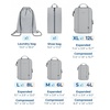 image:imageBAGSMART WaterResistant Packing Cubes  6 PCS Travel Essentials Compression Packing Cubes for Suitcases Lightweight Grey