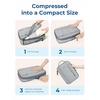 image:imageBAGSMART WaterResistant Packing Cubes  6 PCS Travel Essentials Compression Packing Cubes for Suitcases Lightweight Grey