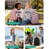 image:imageBAGSMART Womens Backpack Travel Laptop Backpack for Women Quilted College Laptop Bookbag Work Back Pack for Women Cute Computer WaterResistant Casual Daypack Puffer Black13pink