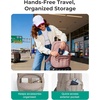 image:imageBAGSMART Womens Backpack Travel Laptop Backpack for Women Quilted College Laptop Bookbag Work Back Pack for Women Cute Computer WaterResistant Casual Daypack Puffer Black20coffee Brown
